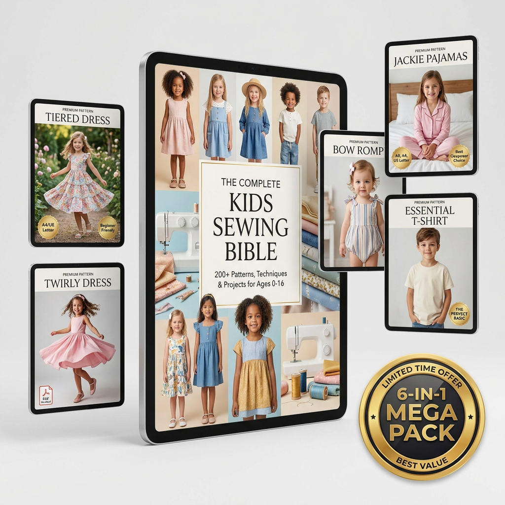 The Complete Kids Sewing Bible | 6-in-1 Bestselling Pattern Bundle (Sizes 1-16Y)