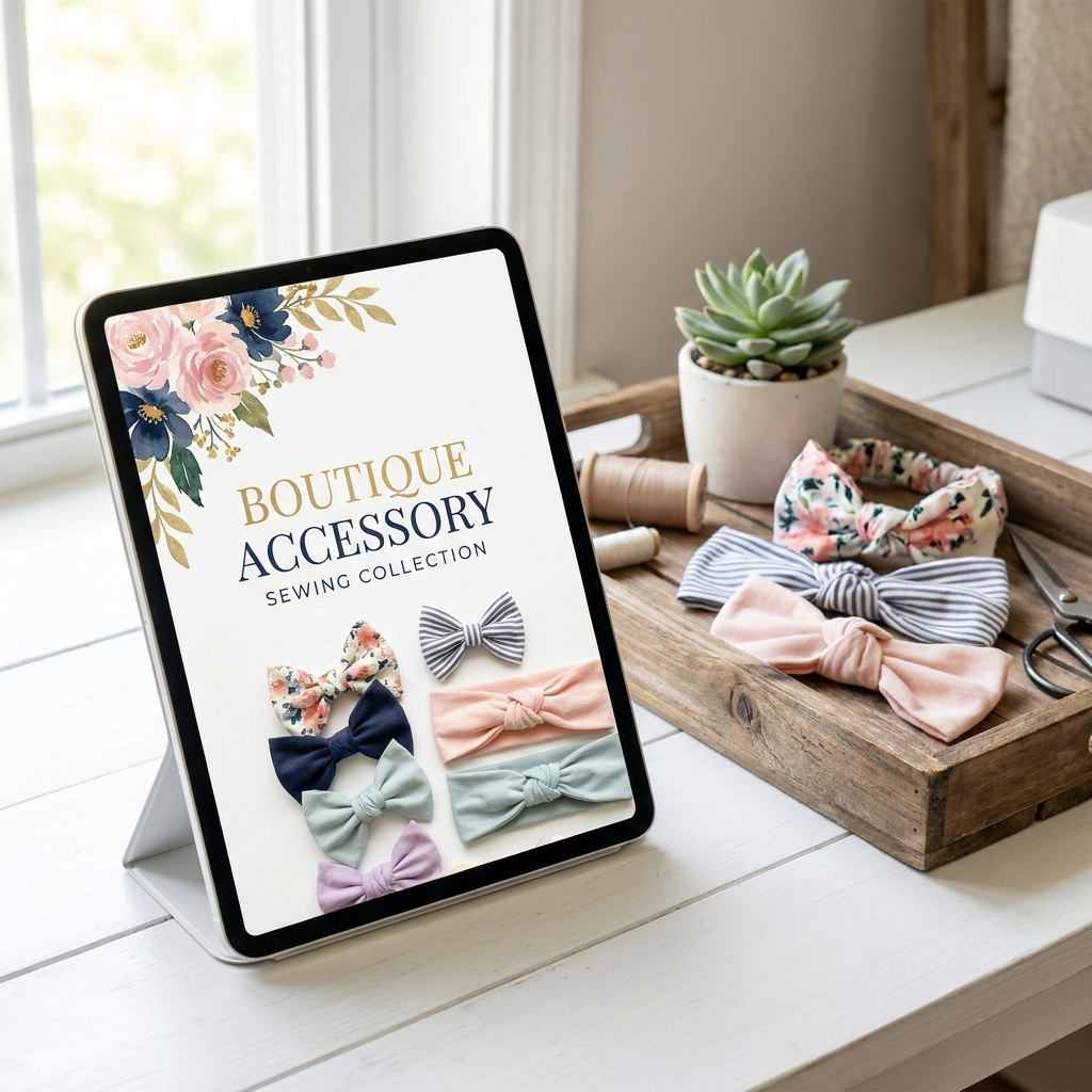 The Boutique Accessory Collection: 5-in-1 Sewing Bundle (Bows & Headbands)